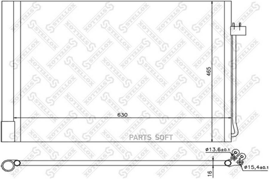 

STELLOX Радиатор кондиционера STELLOX 1045078sx