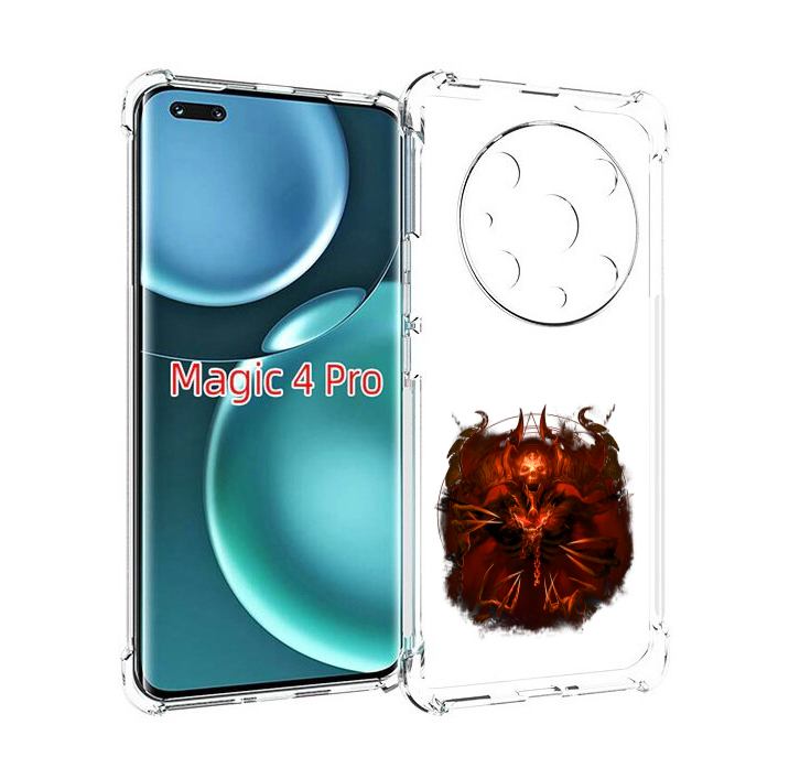 

Чехол MyPads яркий демон для Honor Magic4 Pro, Прозрачный, Tocco