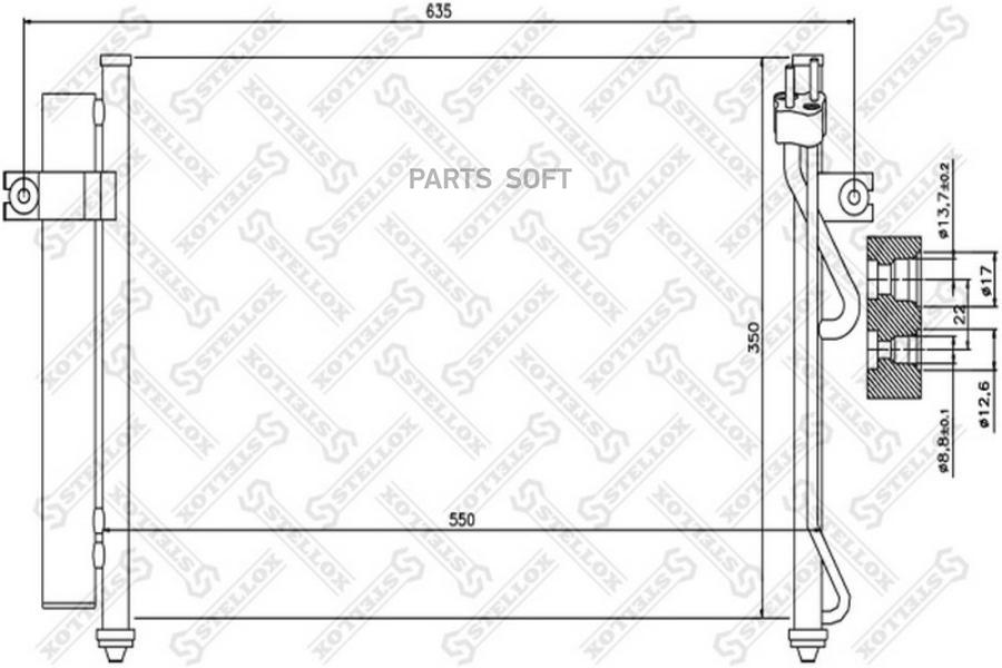 

STELLOX Радиатор кондиционера STELLOX 1045028sx
