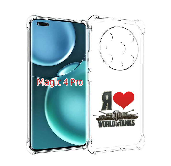 

Чехол MyPads я люблю ворлд оф танк для Honor Magic4 Pro, Прозрачный, Tocco