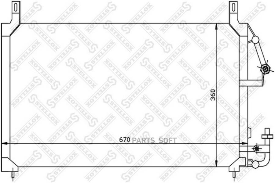 

STELLOX Радиатор кондиционера STELLOX 1045017sx