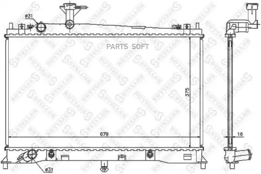

STELLOX Радиатор STELLOX 1025851sx