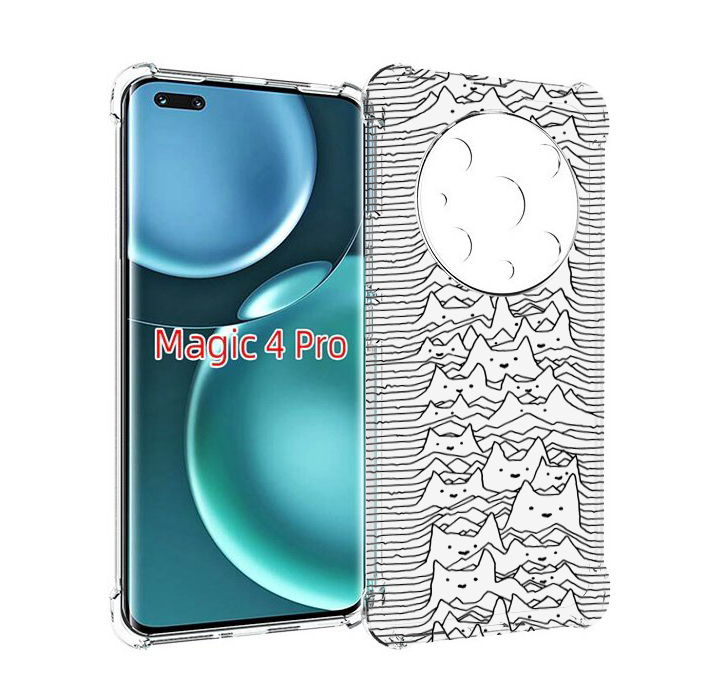 

Чехол MyPads черно белые коты 3D для Honor Magic4 Pro, Прозрачный, Tocco