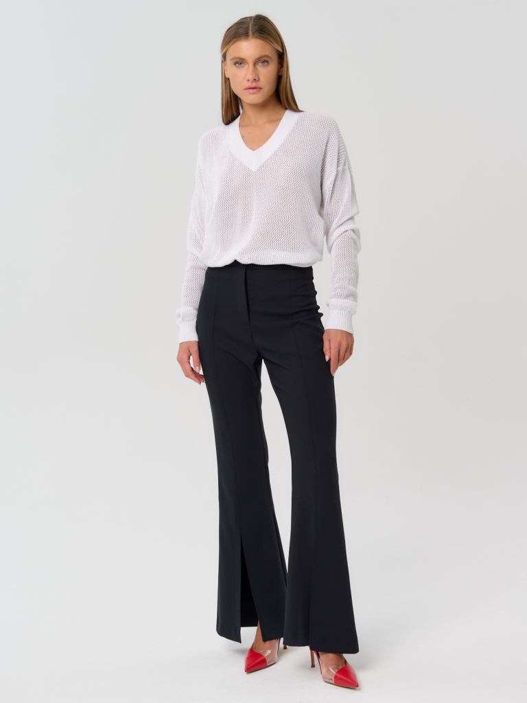 

Брюки женские Eleganzza 1231136006 черные 52 RU, Черный, 1231136006