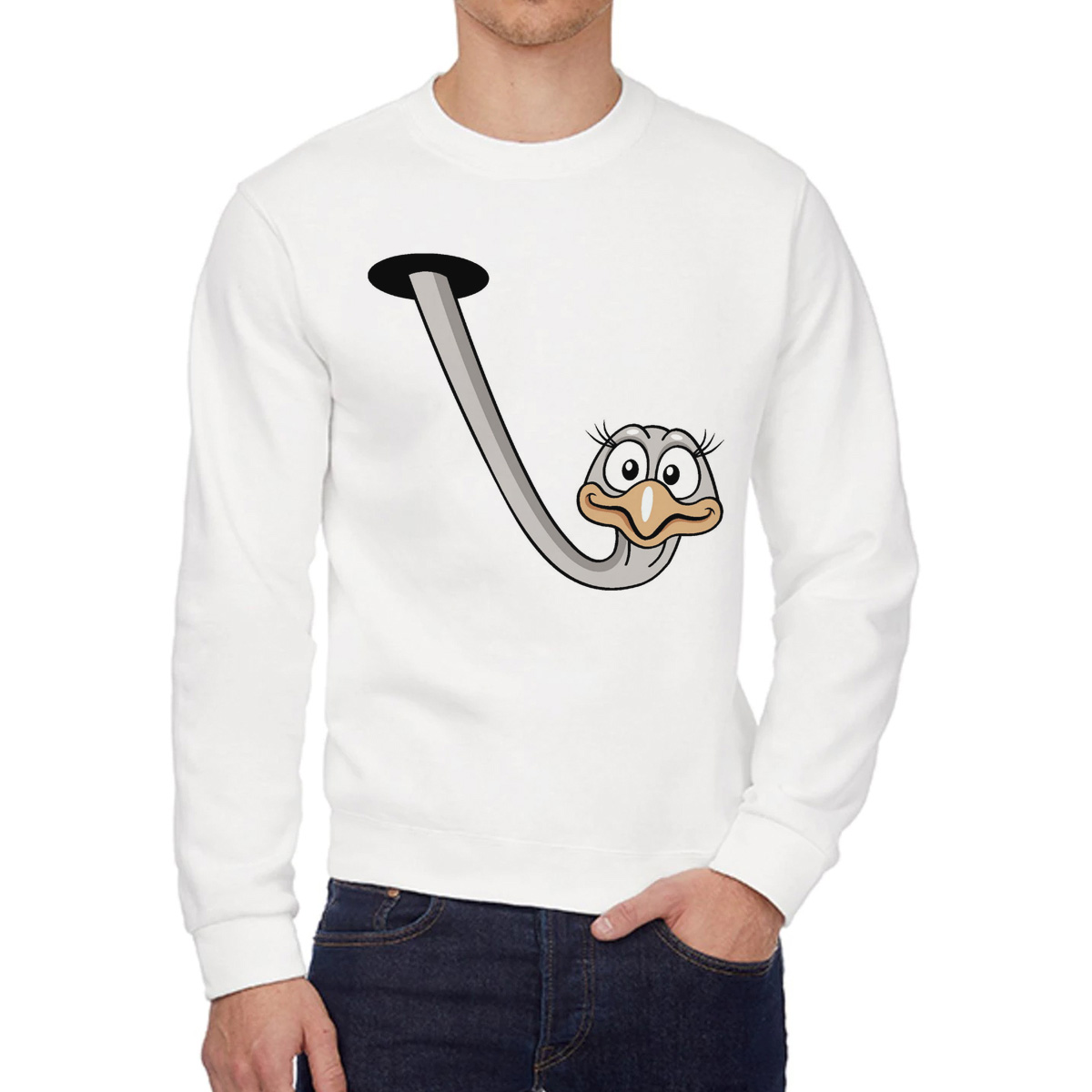 

Свитшот унисекс CoolPodarok W0114018 белый 42 RU, W0114018