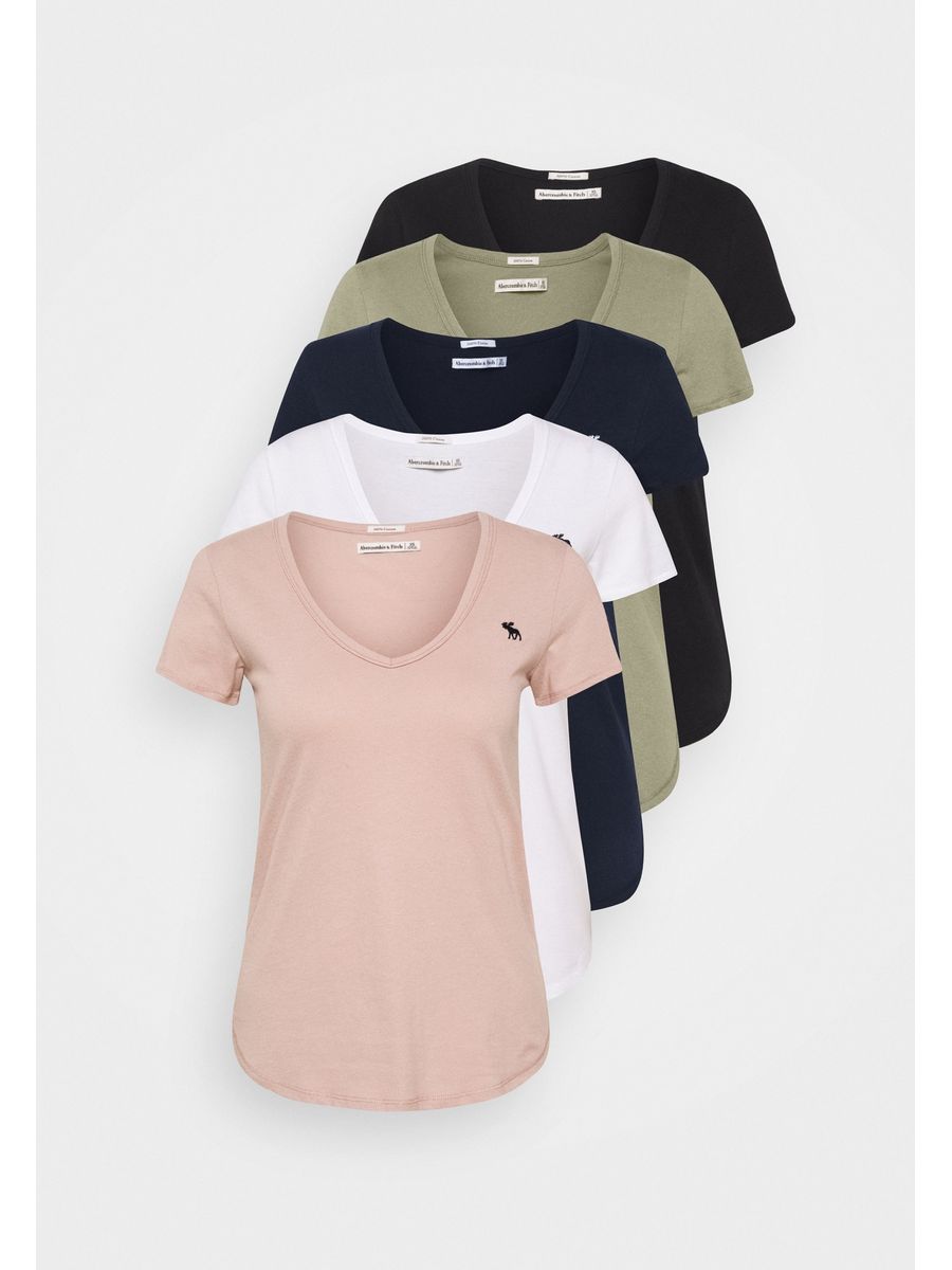 

Комплект футболок женских Abercrombie & Fitch A0F21D067 разноцветных XL, Разноцветный, A0F21D067