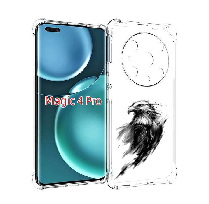 

Чехол MyPads чб птица для Honor Magic4 Pro, Прозрачный, Tocco