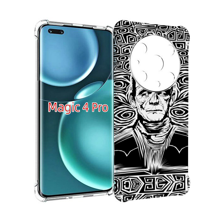 

Чехол MyPads франкенштейн черно белый для Honor Magic4 Pro, Прозрачный, Tocco