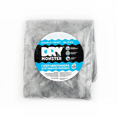 DRY MONSTER TOWEL Duble Twisted Двухсторонняя супервпитывающая микрофибра для сушки кузова