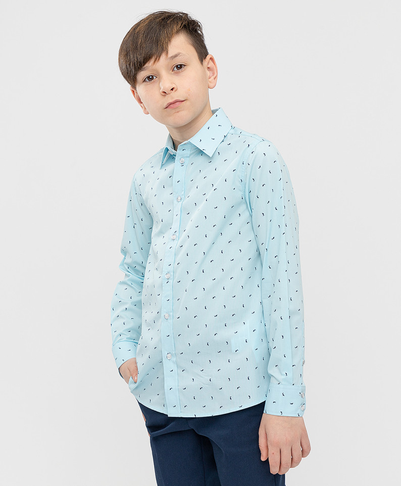 

Сорочка голубая Button Blue 170, 221BBBS23021807