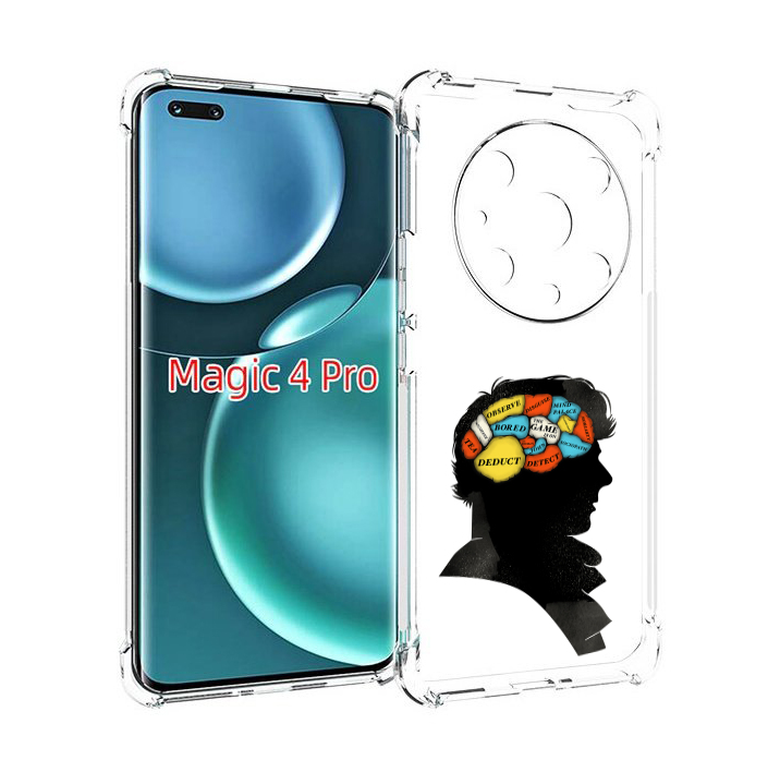 

Чехол MyPads темный рисунок для Honor Magic4 Pro, Прозрачный, Tocco