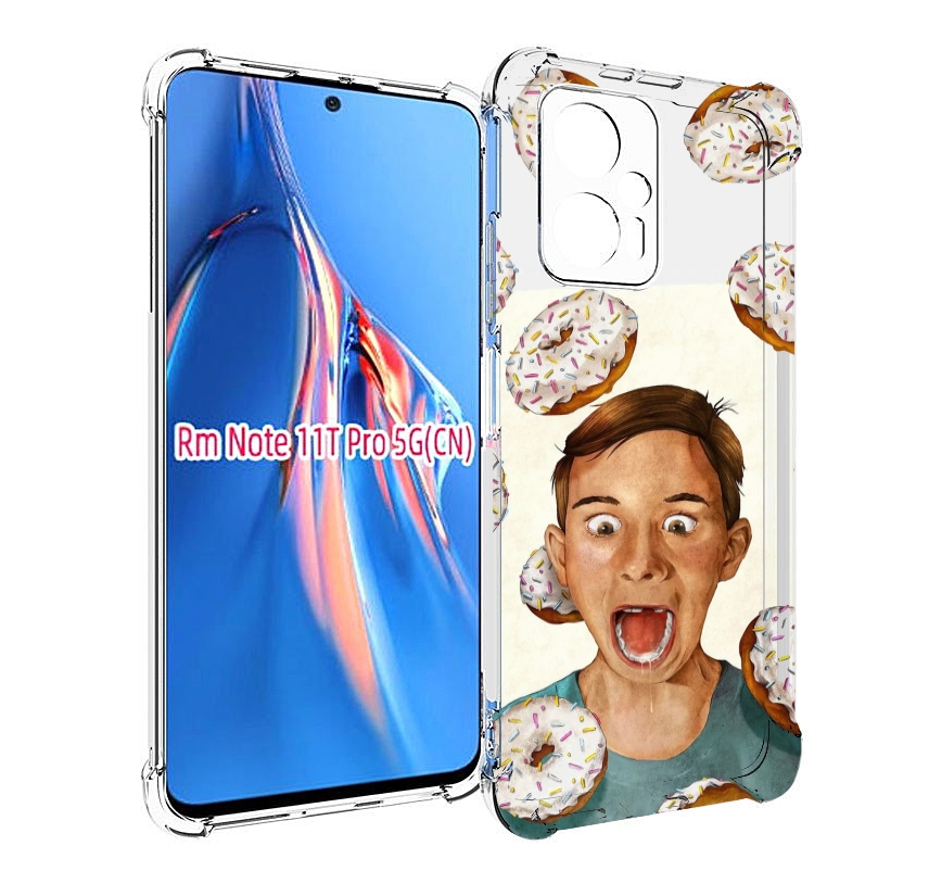 

Чехол MyPads Бешенные-пончики для Xiaomi Redmi Note 11T Pro / 11T Pro Plus / Poco X4 GT..., Прозрачный, Tocco