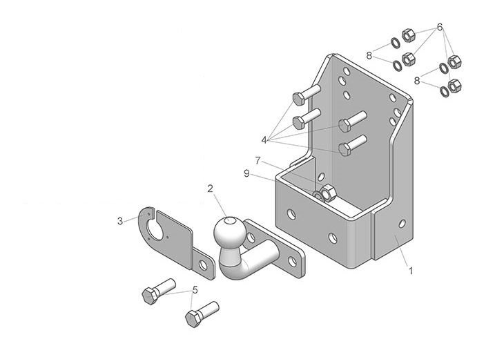 

фаркоп для уаз 469, 3151, 31512, 31519, 2206, 3741, 37411, 3962, 3909, 39621,452 t-uaz-01f, t-uaz-01f