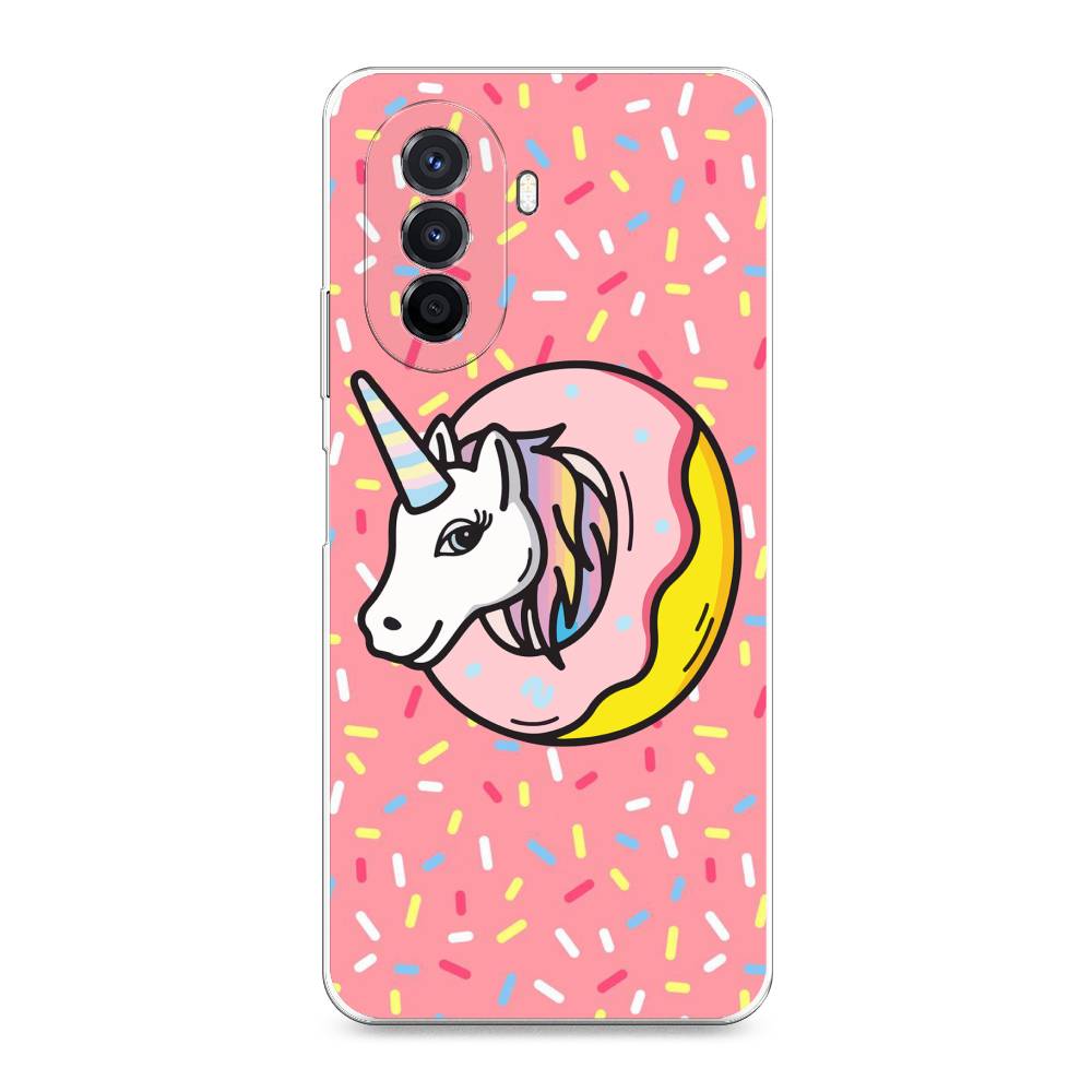 

Чехол Awog на Huawei Nova Y70 "Единорог в пончике", Разноцветный, 6109150-2
