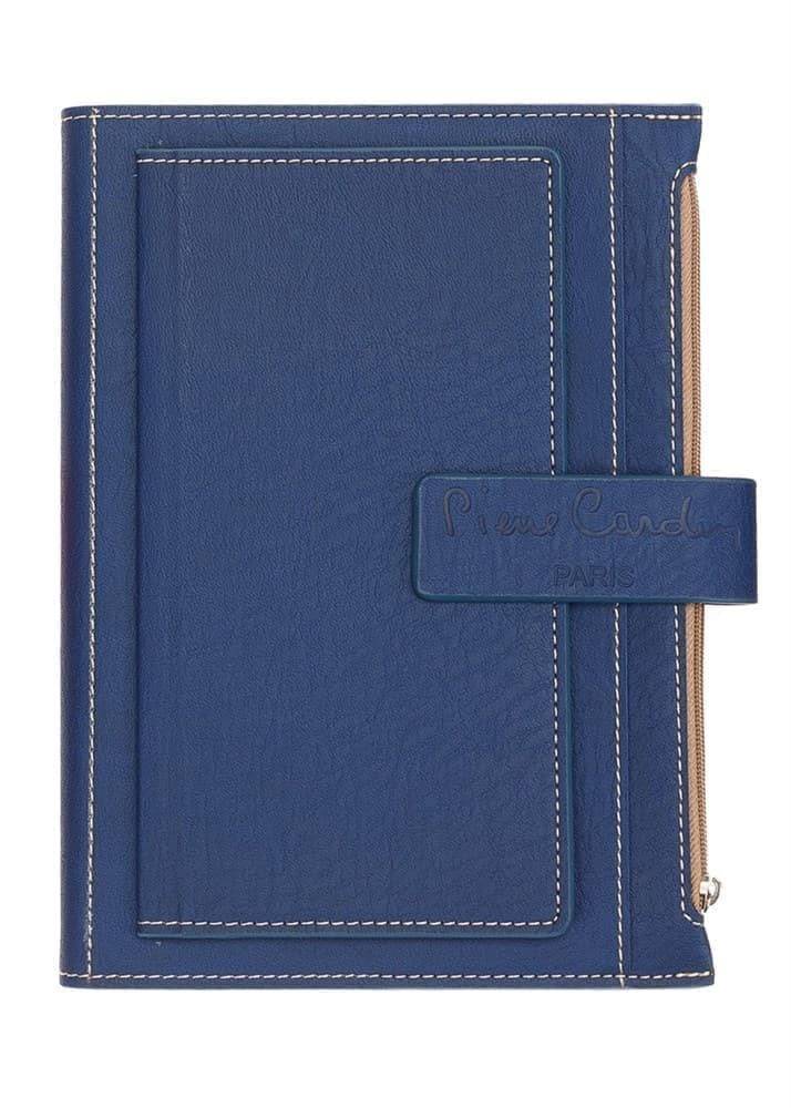 Записная книжка Pierre Cardin в обложке синяя 21,5 х 15,5 3,5 см