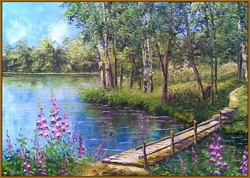 

Милато Алмазная вышивка На речке Diy-F-236, 50x35 см