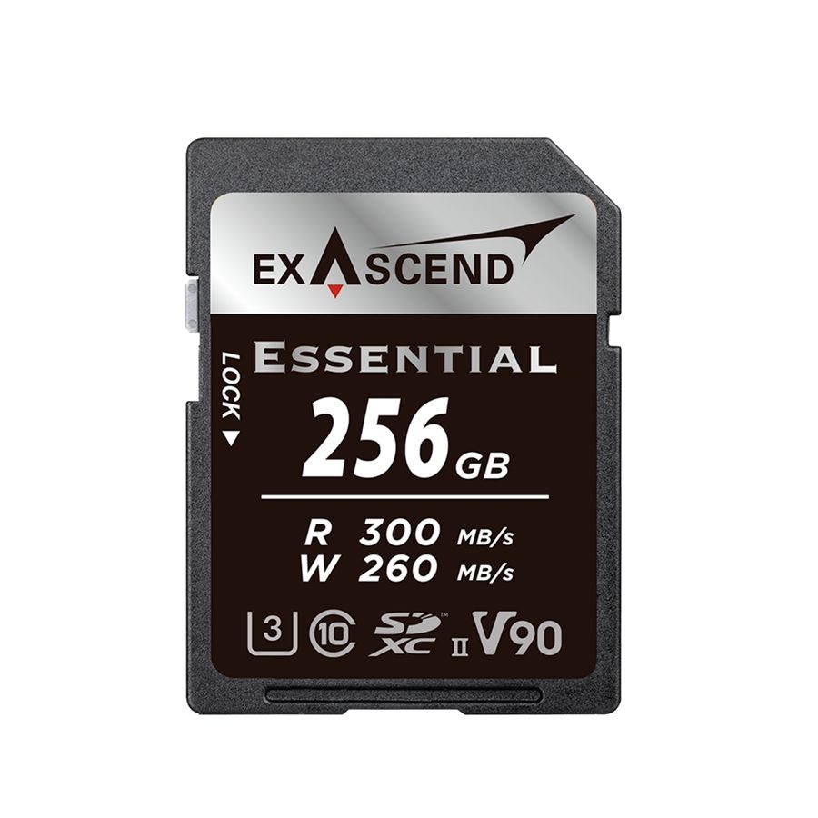 

Карта памяти Exascend SDXC 256Гб Essential UHS-II SD V90 (EX256GSDU2-S), Essential UHS-II SD V90