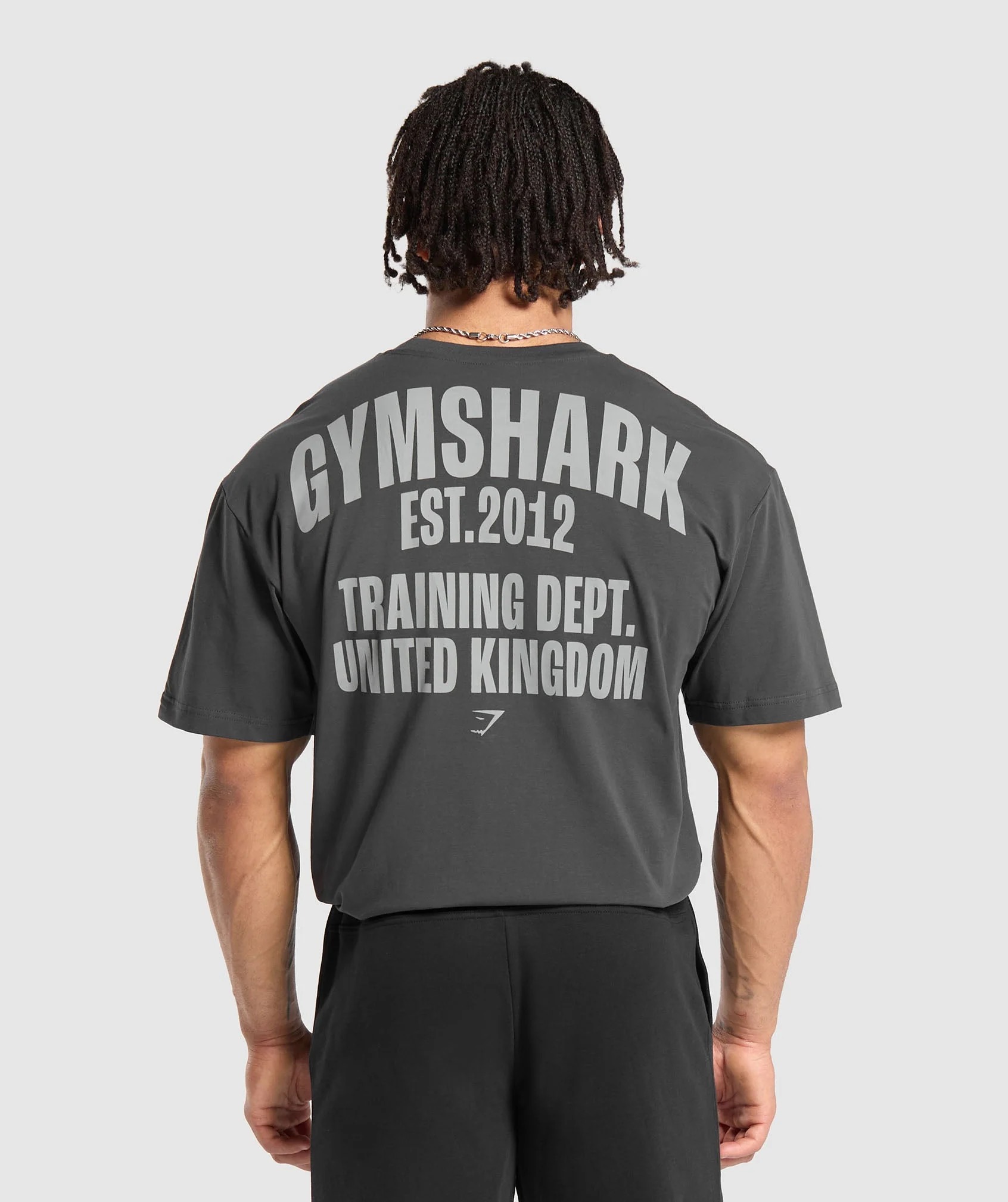 Футболка мужская GYMSHARK TRAINING DEPT. UK T-SHIRT серая L