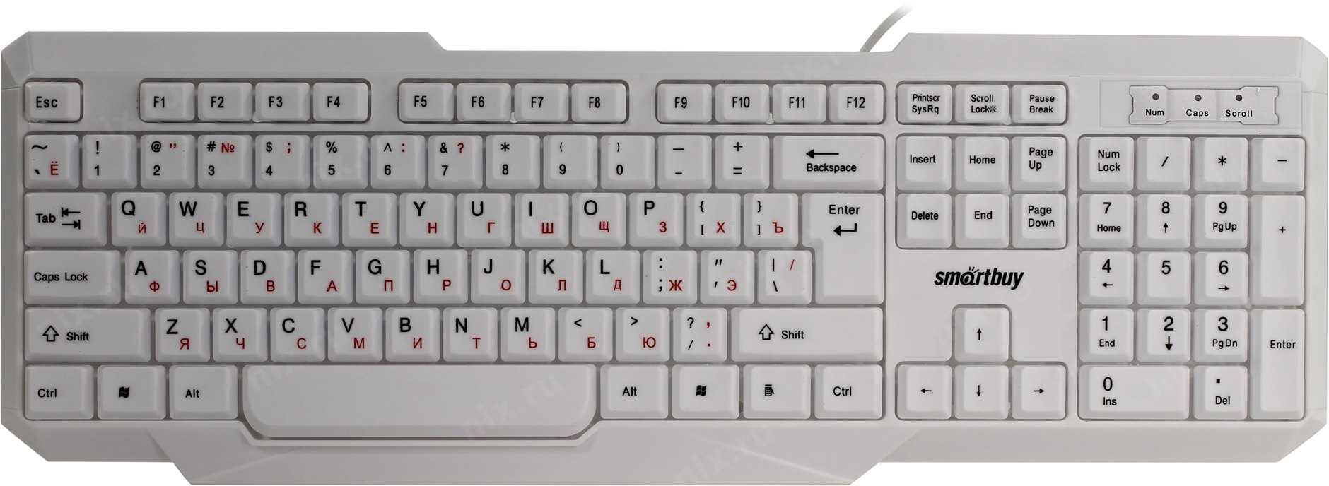 Проводная клавиатура SmartBuy ONE 333 White (SBK-333U-W)