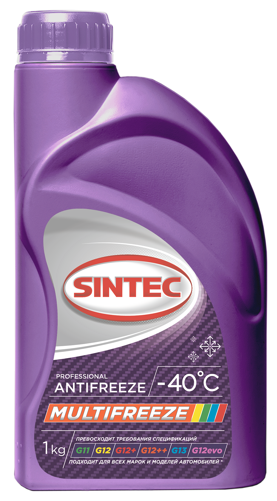 фото Антифриз sintec multifreeze (-40) мультифриз фиолетовый 1 кг