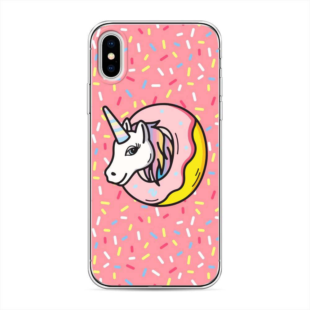

Чехол Awog на Apple iPhone XS (10S) / Айфон XS (10S) "Единорог в пончике", Разноцветный, 11850-2