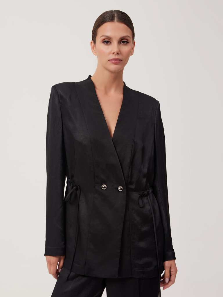 

Жакет женский Eleganzza 1231134003 черный 44 RU, 1231134003