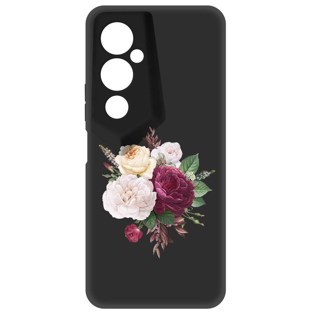 

Чехол-накладка Софт Цветочная композиция для Tecno Pova 4 Pro, Черный