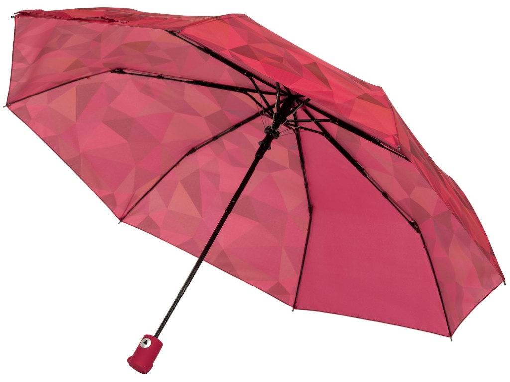 Зонт складной унисекс полуавтоматический Проект 111 Gems red