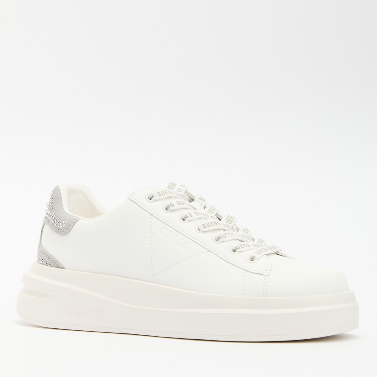 

Кеды женские Guess FLTELBLEA12 белые 36 EU, Белый, FLTELBLEA12
