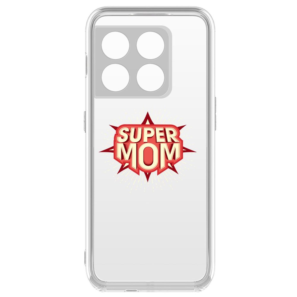 фото Чехол-накладка krutoff clear case супер мама для oneplus 10 pro