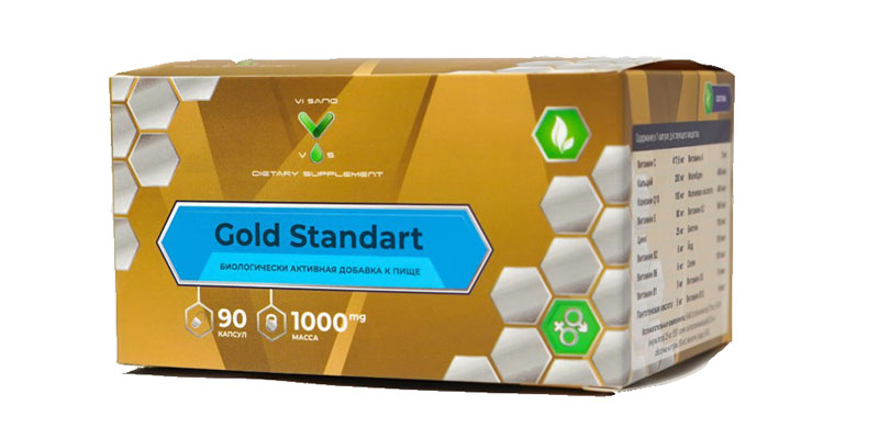 

Витаминно-минеральный комплекс Vi Sano Gold Standart 1000 мг, 90 капс