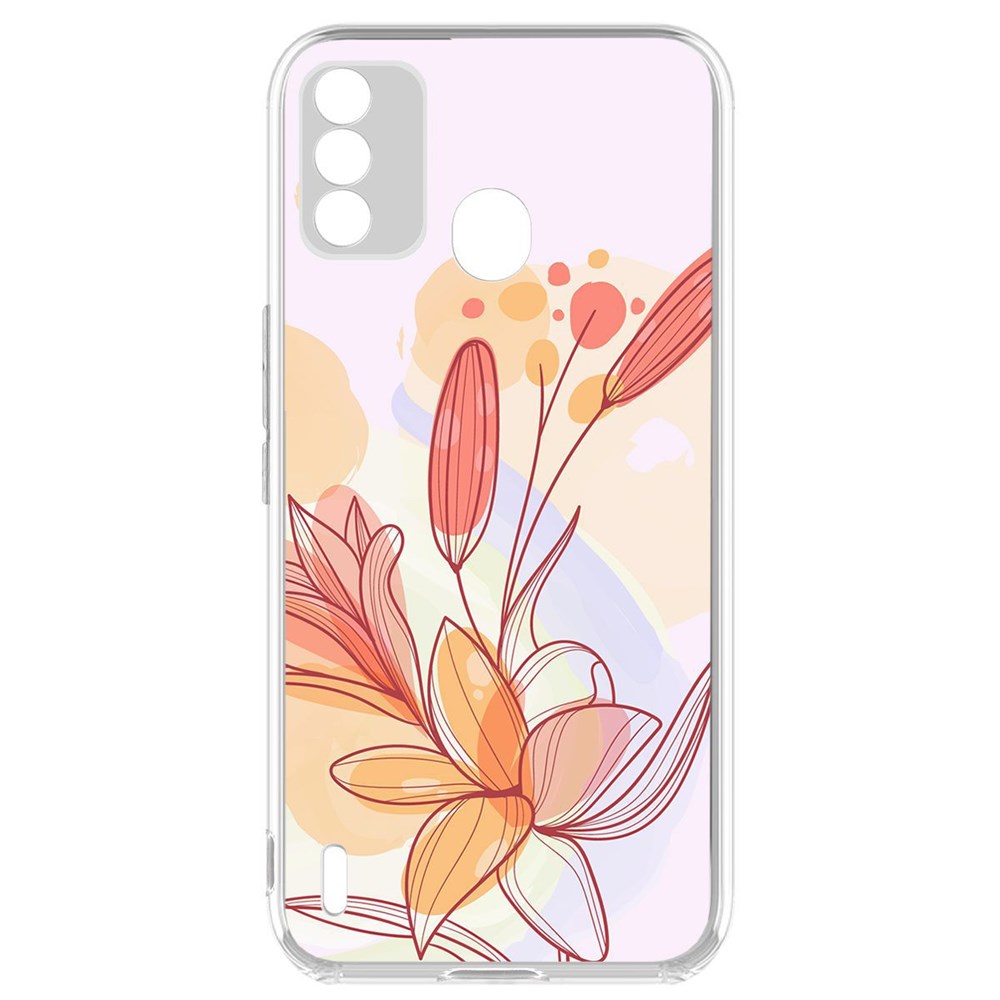 фото Чехол-накладка krutoff clear case фантазия для itel a48