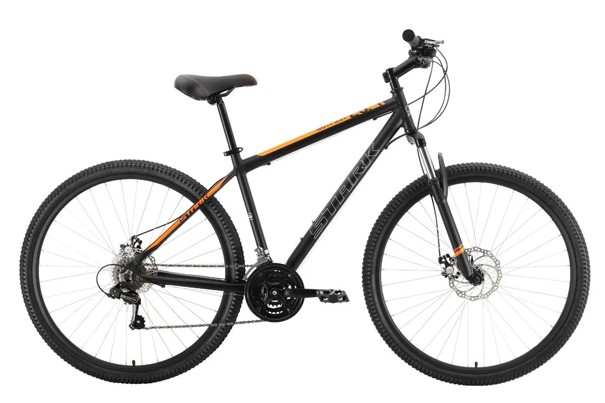 Велосипед Stark Outpost 29.1 D (2022) черный/оранжевый 18