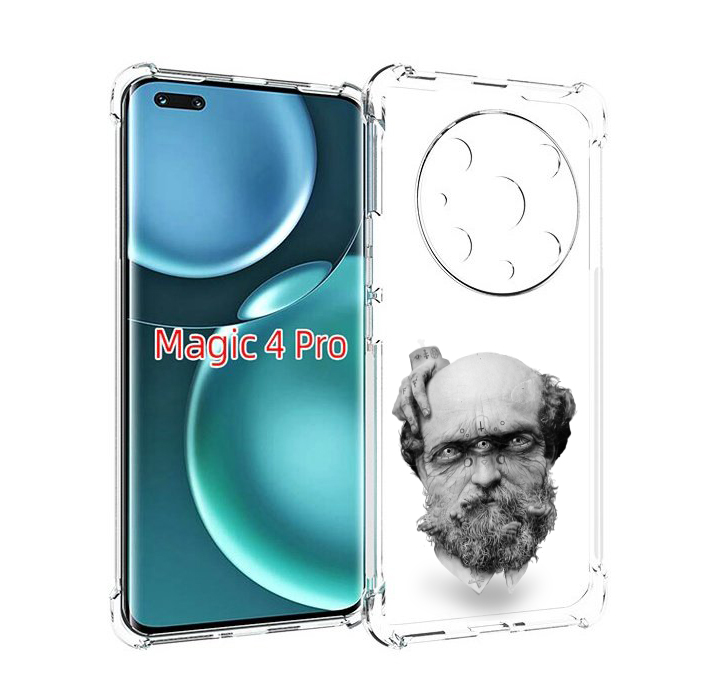 

Чехол MyPads страшный бородатый мужчина абстракция для Honor Magic4 Pro, Прозрачный, Tocco
