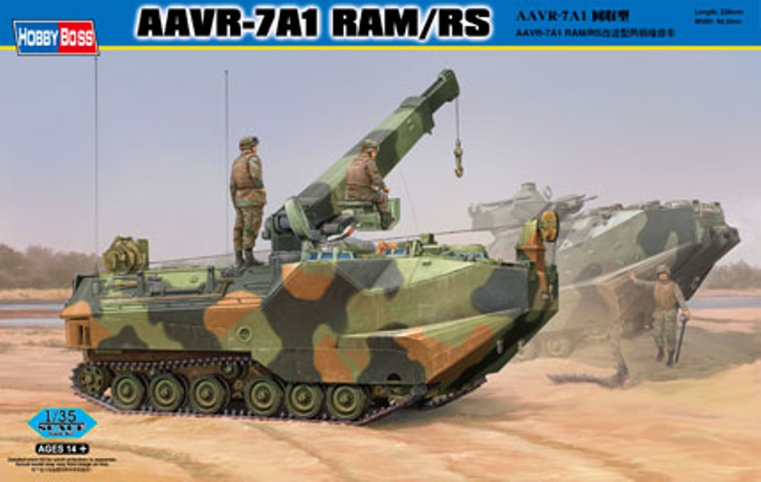 фото Сборная модель hobbyboss 1/35 aavr-7a1 ram/rs 82417