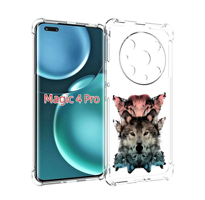 

Чехол MyPads стая для Honor Magic4 Pro, Прозрачный, Tocco