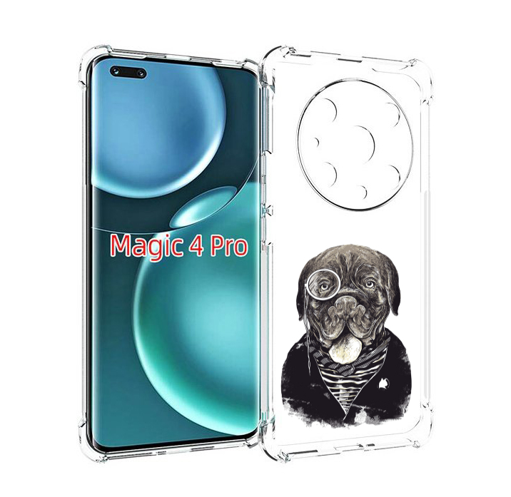 

Чехол MyPads солидный песик для Honor Magic4 Pro, Прозрачный, Tocco