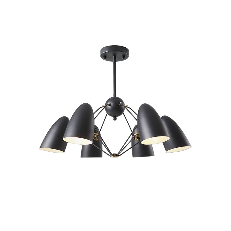 

Люстра LVK 841-6 BK Лофт D80H31-61 6хE27х60W черный, LVK 841-6 BK