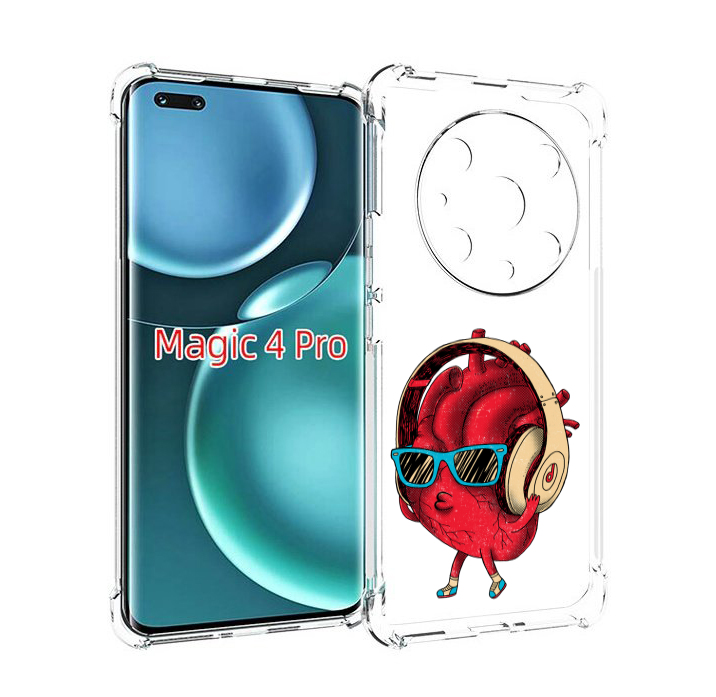 

Чехол MyPads слушай сердце для Honor Magic4 Pro, Прозрачный, Tocco