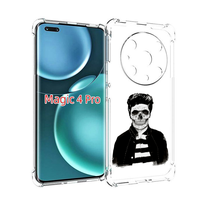 

Чехол MyPads скелет для Honor Magic4 Pro, Прозрачный, Tocco