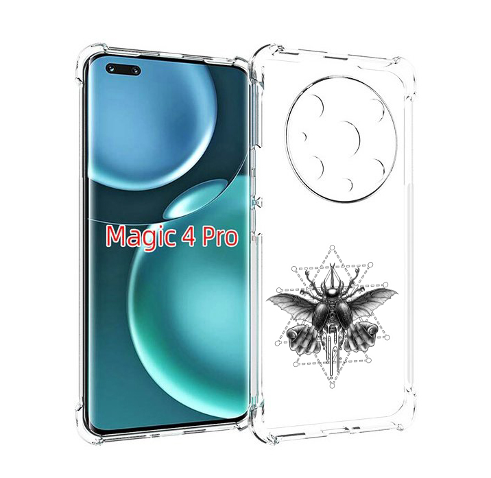

Чехол MyPads скарабей для Honor Magic4 Pro, Прозрачный, Tocco