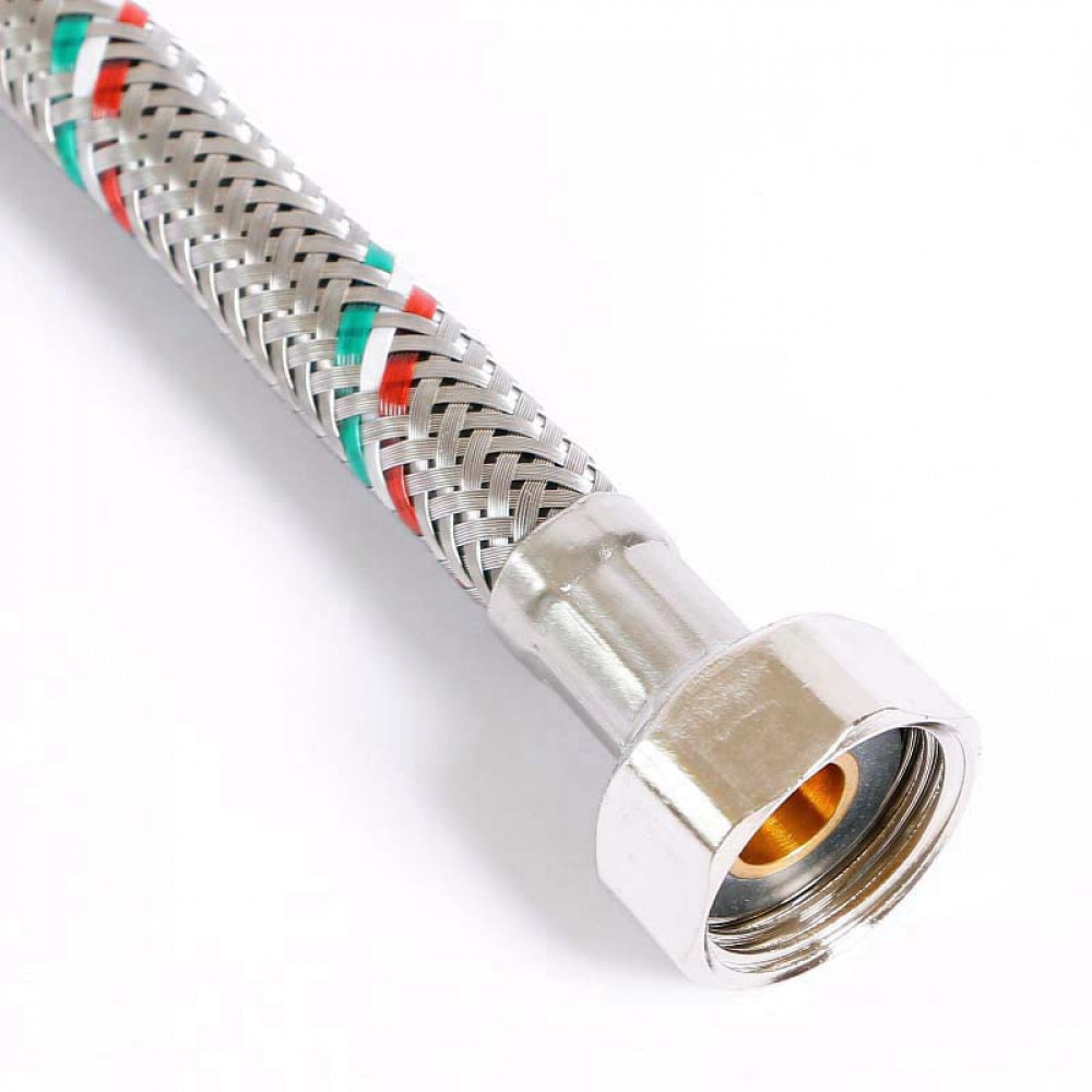 

Гибкая подводка Uni-Fitt МL10х1 - 1/2", 80 см, DN 8, оплётка из нержавеющей стали 503S2808, Серый