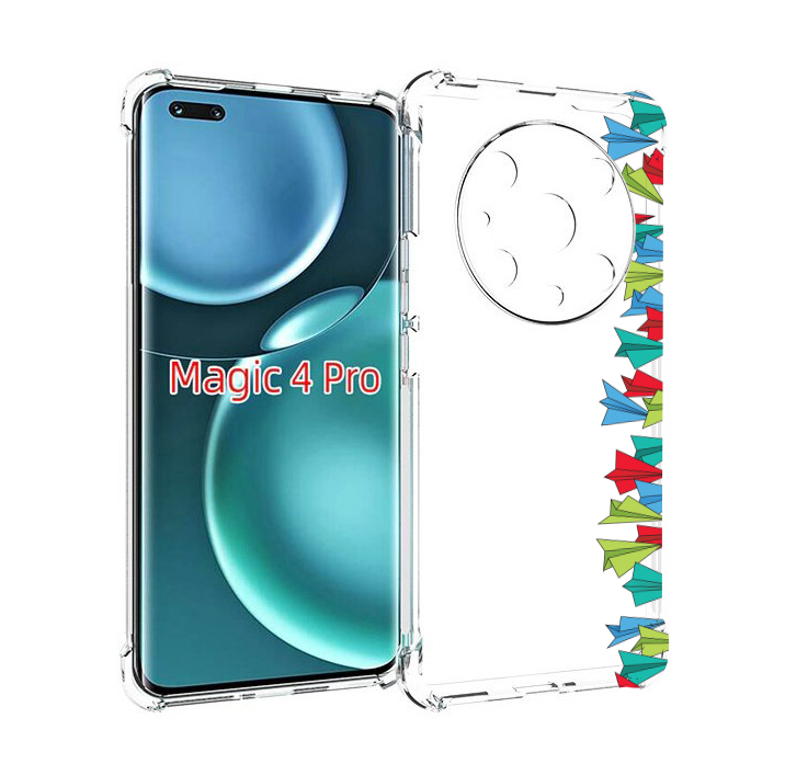 

Чехол MyPads самолетики из листочков для Honor Magic4 Pro, Прозрачный, Tocco