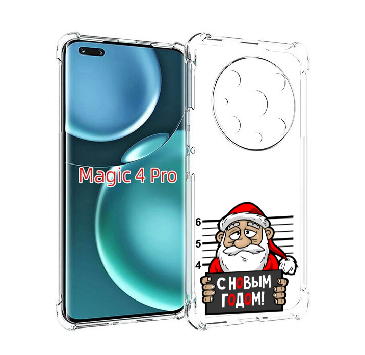 

Чехол MyPads ДМ с новым годом заключенный для Honor Magic4 Pro, Прозрачный, Tocco