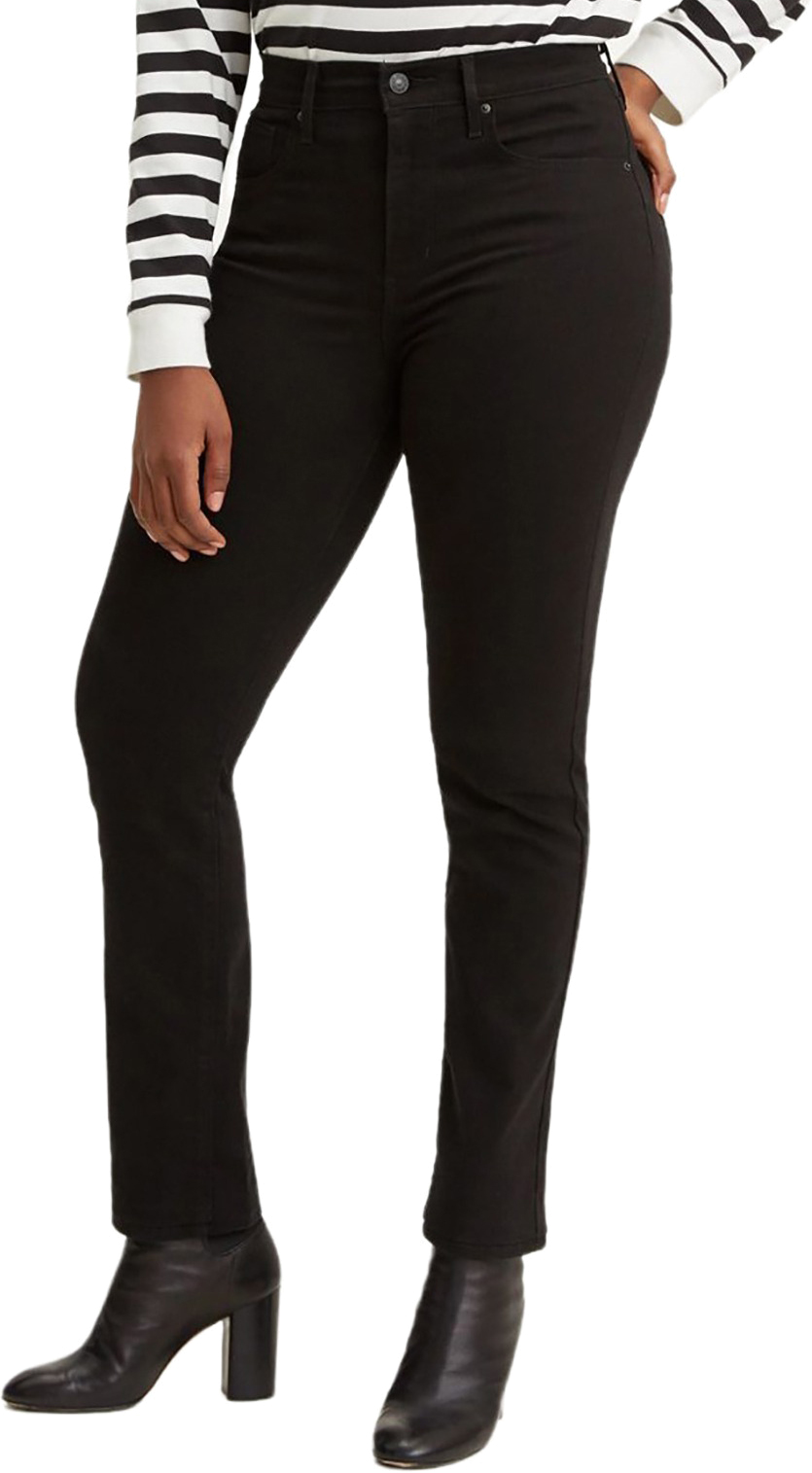 

Джинсы женские Levi's Women 724 High Rise Straight Jeans черные 26/34, Women 724 High Rise Straight Jeans