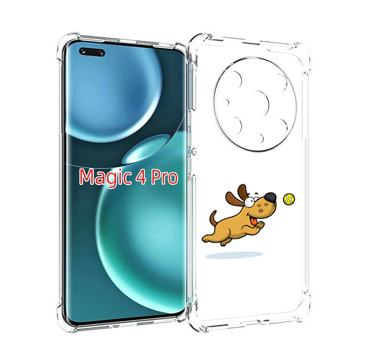 

Чехол MyPads пёсик для Honor Magic4 Pro, Прозрачный, Tocco