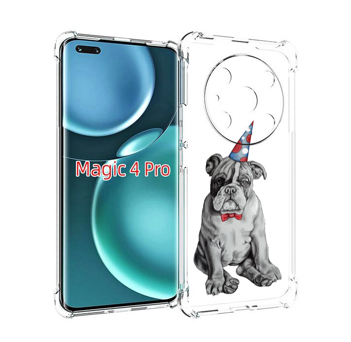 

Чехол MyPads праздничный щенок для Honor Magic4 Pro, Прозрачный, Tocco