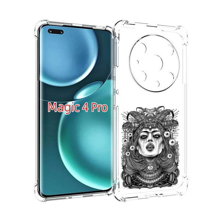 

Чехол MyPads портрет девушки черно белый для Honor Magic4 Pro, Прозрачный, Tocco