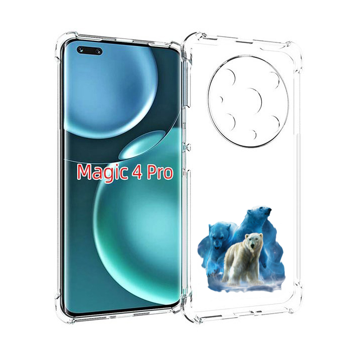

Чехол MyPads полярный медведь для Honor Magic4 Pro, Прозрачный, Tocco