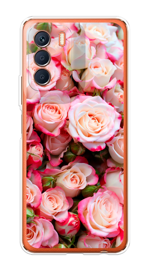 

Чехол на Infinix Zero 5G 2023 "Много роз", Розовый, 3104450-2